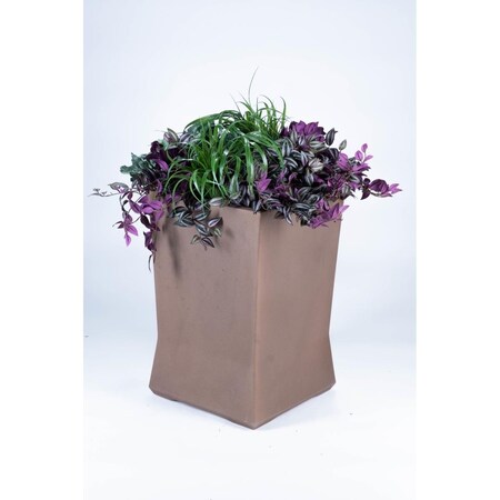 Commercial Zone Products Commercial Zone  18 x 18 x 28 in. Medium Planter, Old Bronze 724365